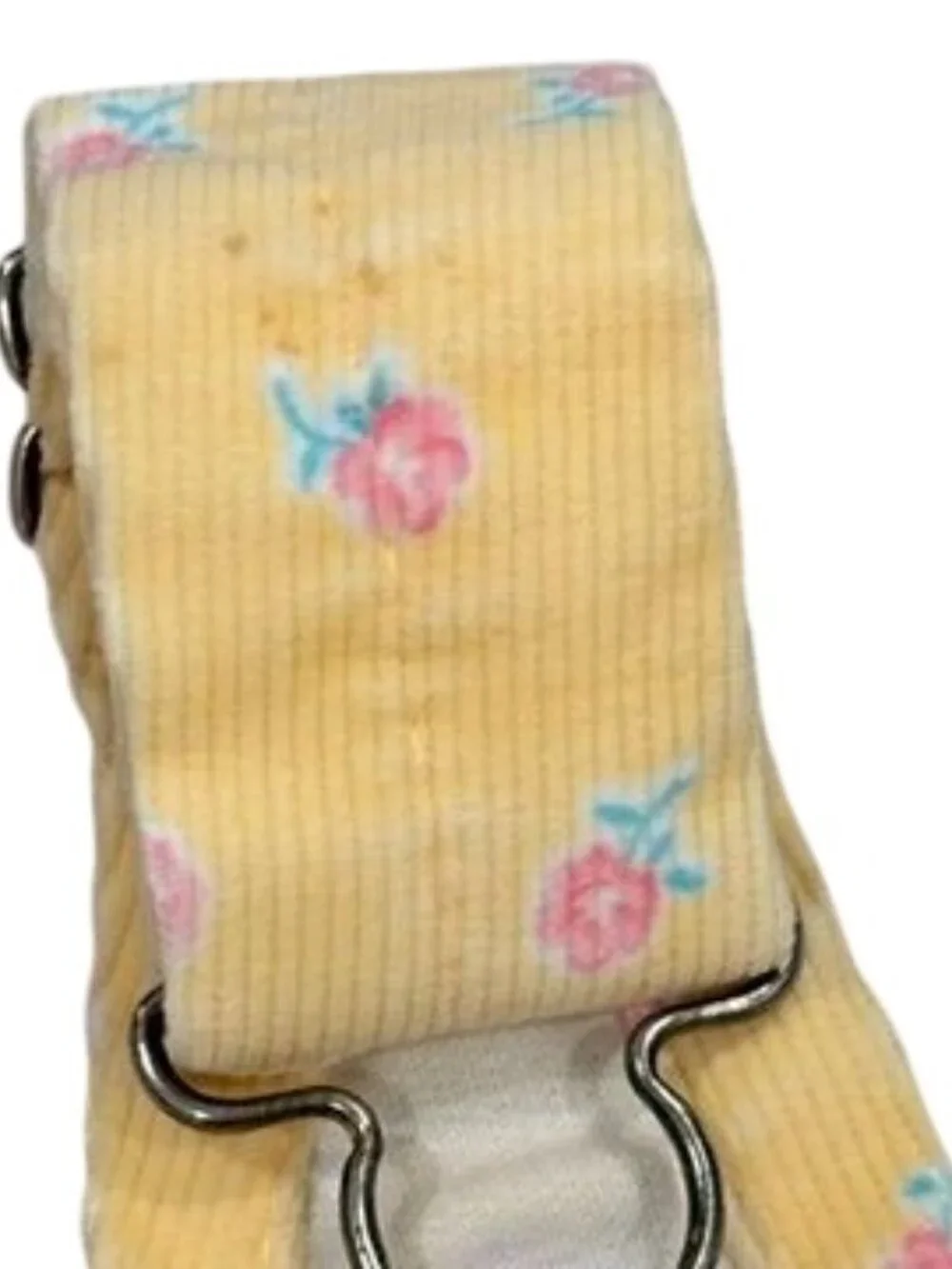 OshKosh Bgosh Yellow Floral Corduroy Overalls For Baby Girl - Size 12M